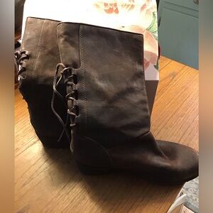 UGG Dark Brown Lace Up Women's Boots